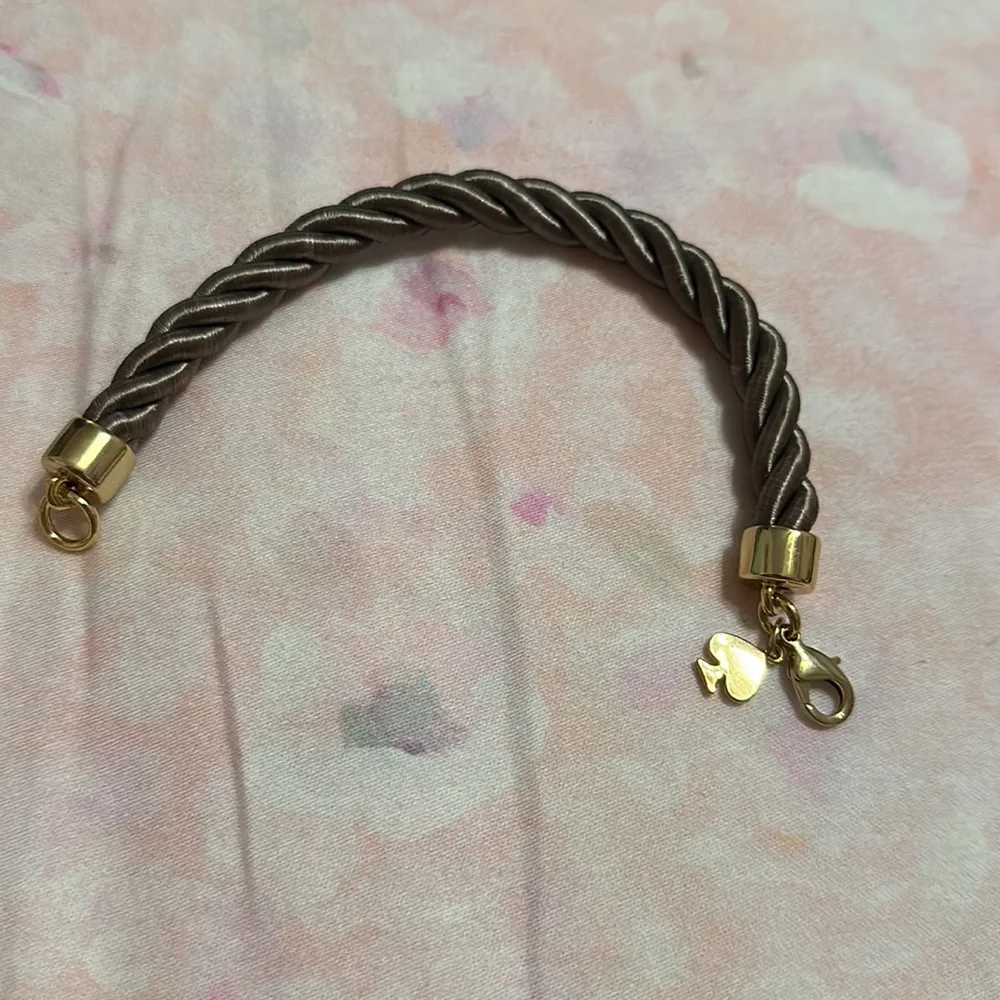kate spade Brown Twisted Rope Bracelet with Gold Hardware - Picture 2 of 2